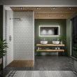HiB Element 120 LED Ambient Steam-Free Bathroom Mirror